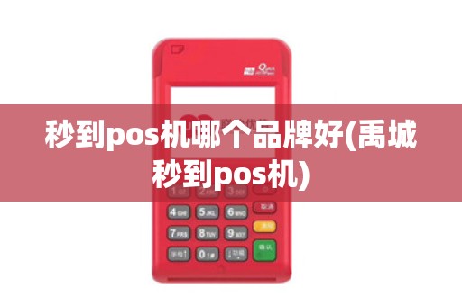 秒到pos机哪个品牌好(禹城秒到pos机)