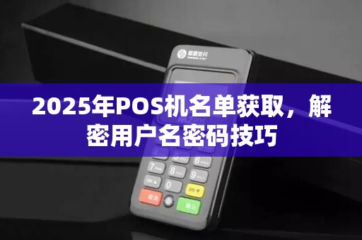 2025年POS机名单获取，解密用户名密码技巧