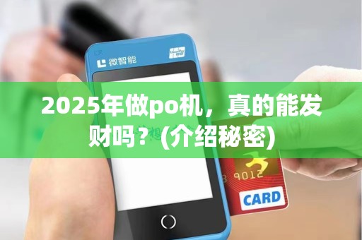 2025年做po机，真的能发财吗？(介绍秘密)