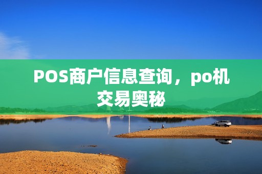 POS商户信息查询，po机交易奥秘