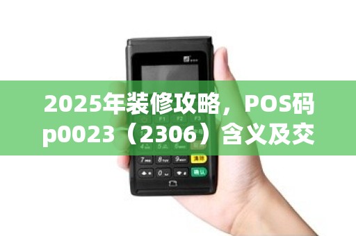 2025年装修攻略，POS码p0023（2306）含义及交易限制