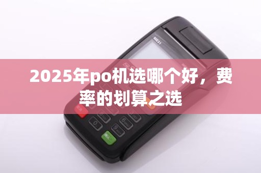 2025年po机选哪个好，费率的划算之选