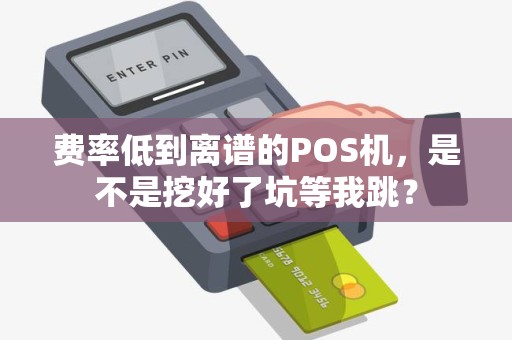 费率低到离谱的POS机，是不是挖好了坑等我跳？