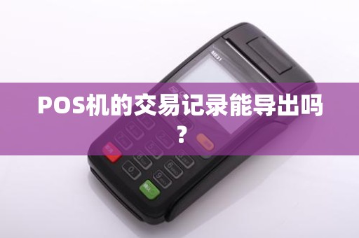 POS机的交易记录能导出吗？