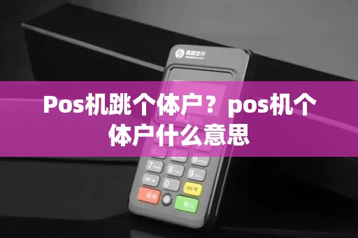 Pos机跳个体户？pos机个体户什么意思