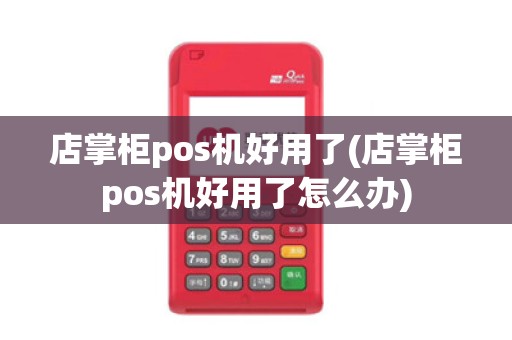 店掌柜pos机好用了(店掌柜pos机好用了怎么办)