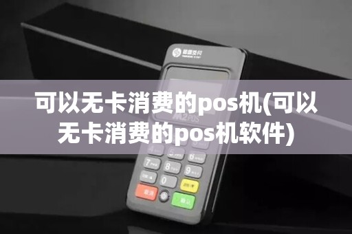 可以无卡消费的pos机(可以无卡消费的pos机软件)