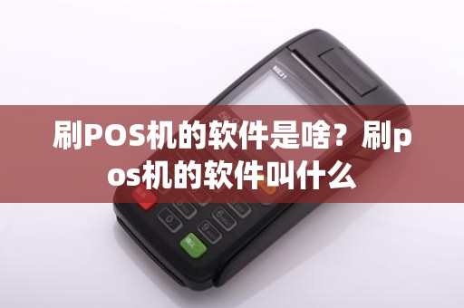 刷POS机的软件是啥？刷pos机的软件叫什么