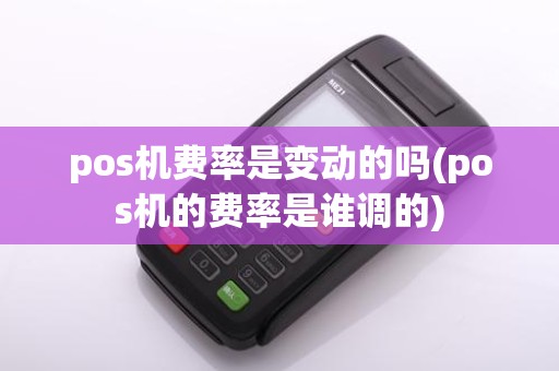 pos机费率是变动的吗(pos机的费率是谁调的)