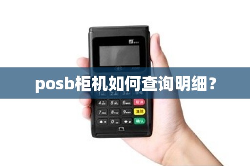 posb柜机如何查询明细？