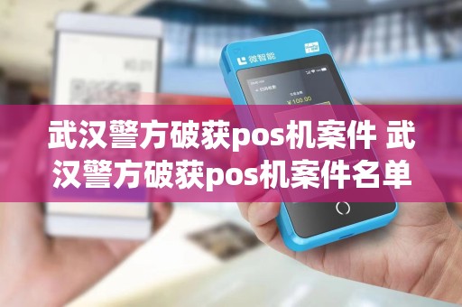 武汉警方破获pos机案件 武汉警方破获pos机案件名单