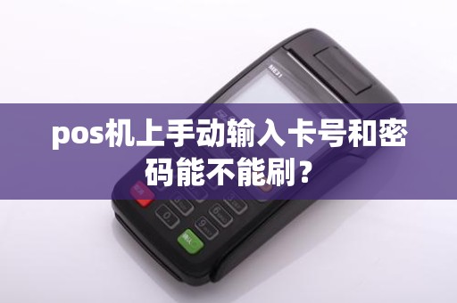 pos机上手动输入卡号和密码能不能刷？