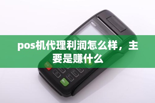 pos机代理利润怎么样，主要是赚什么