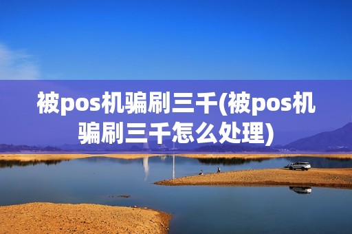 被pos机骗刷三千(被pos机骗刷三千怎么处理)