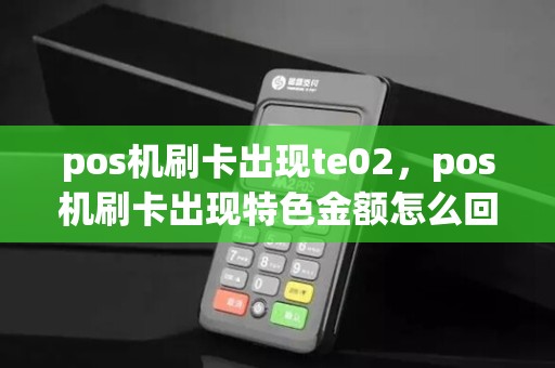 pos机刷卡出现te02，pos机刷卡出现特色金额怎么回事