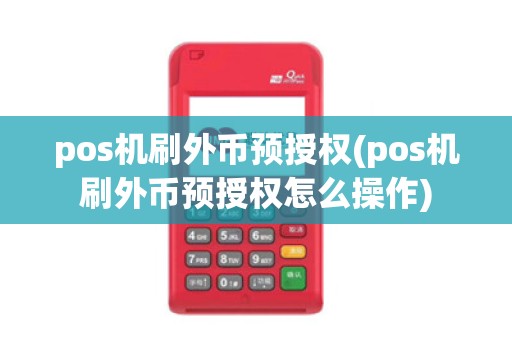 pos机刷外币预授权(pos机刷外币预授权怎么操作)