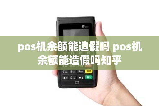pos机余额能造假吗 pos机余额能造假吗知乎
