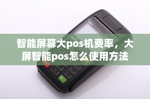 智能屏幕大pos机费率，大屏智能pos怎么使用方法