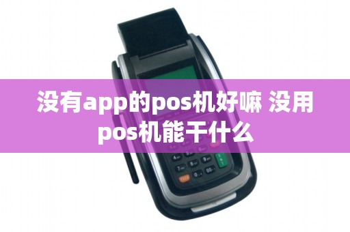 没有app的pos机好嘛 没用pos机能干什么