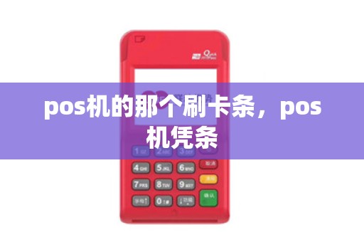 pos机的那个刷卡条，pos机凭条