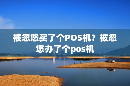被忽悠买了个POS机？被忽悠办了个pos机