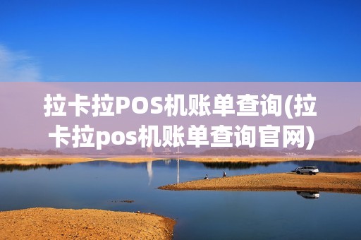 拉卡拉POS机账单查询(拉卡拉pos机账单查询官网)