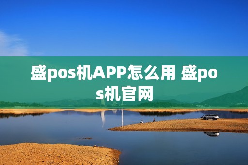 盛pos机APP怎么用 盛pos机官网