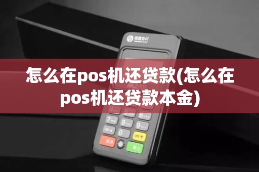 怎么在pos机还贷款(怎么在pos机还贷款本金)