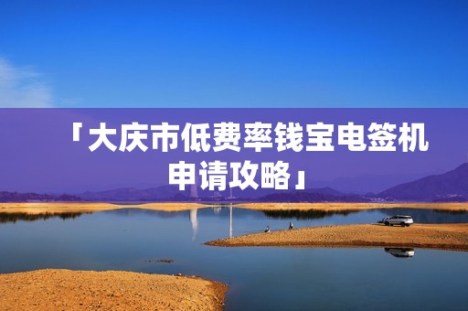 「大庆市低费率钱宝电签机申请攻略」
