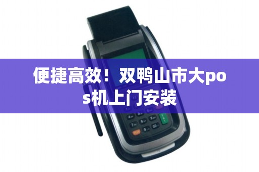 便捷高效！双鸭山市大pos机上门安装