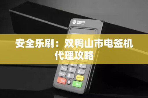 安全乐刷：双鸭山市电签机代理攻略